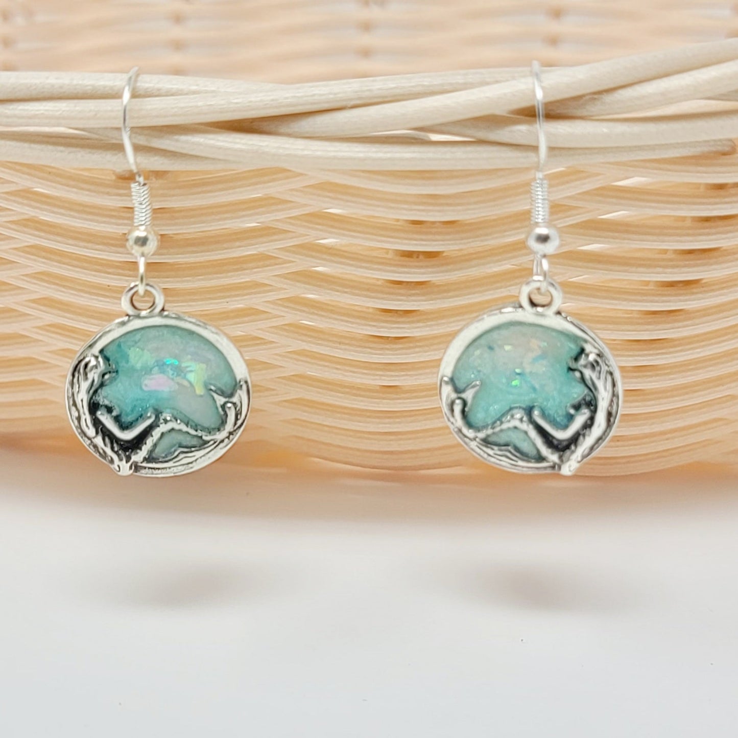Earrings- Light Green Mermaids
