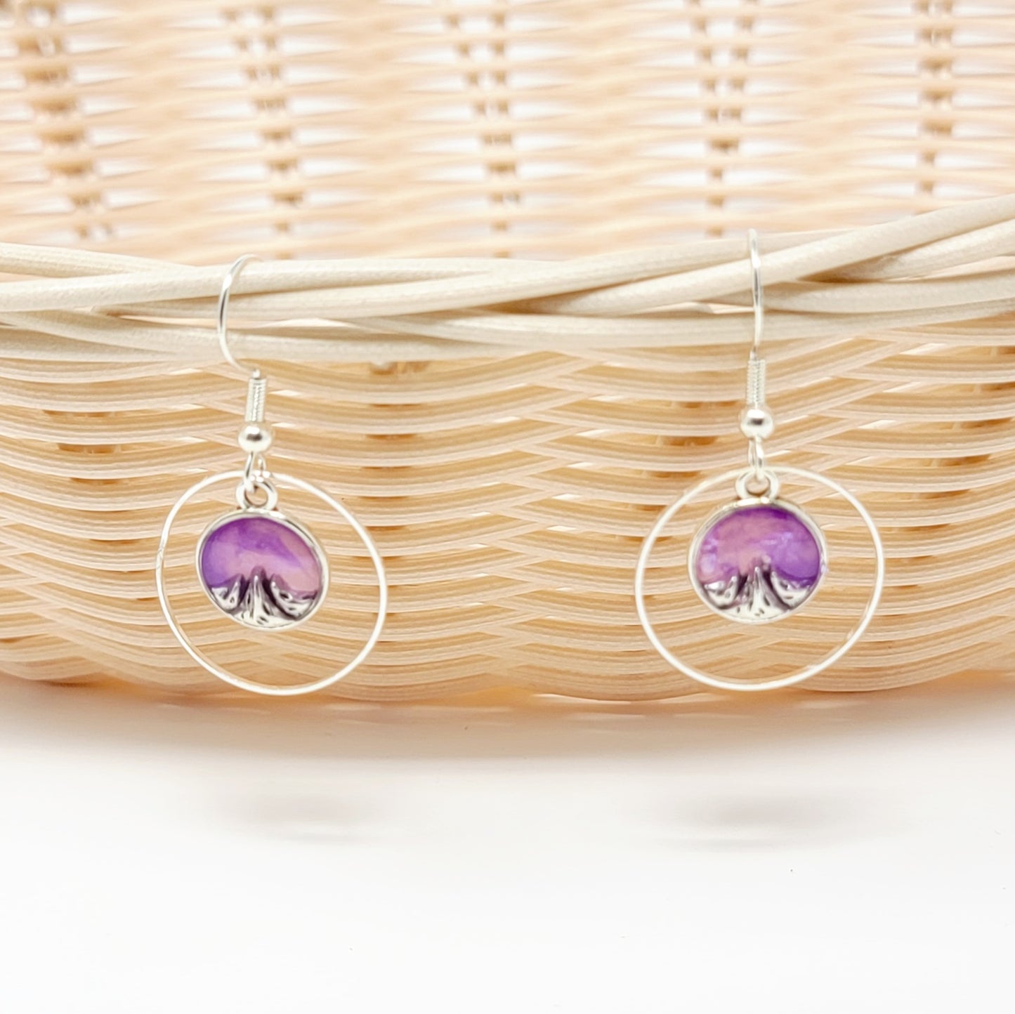 Earrings- Pink Mini Mountains