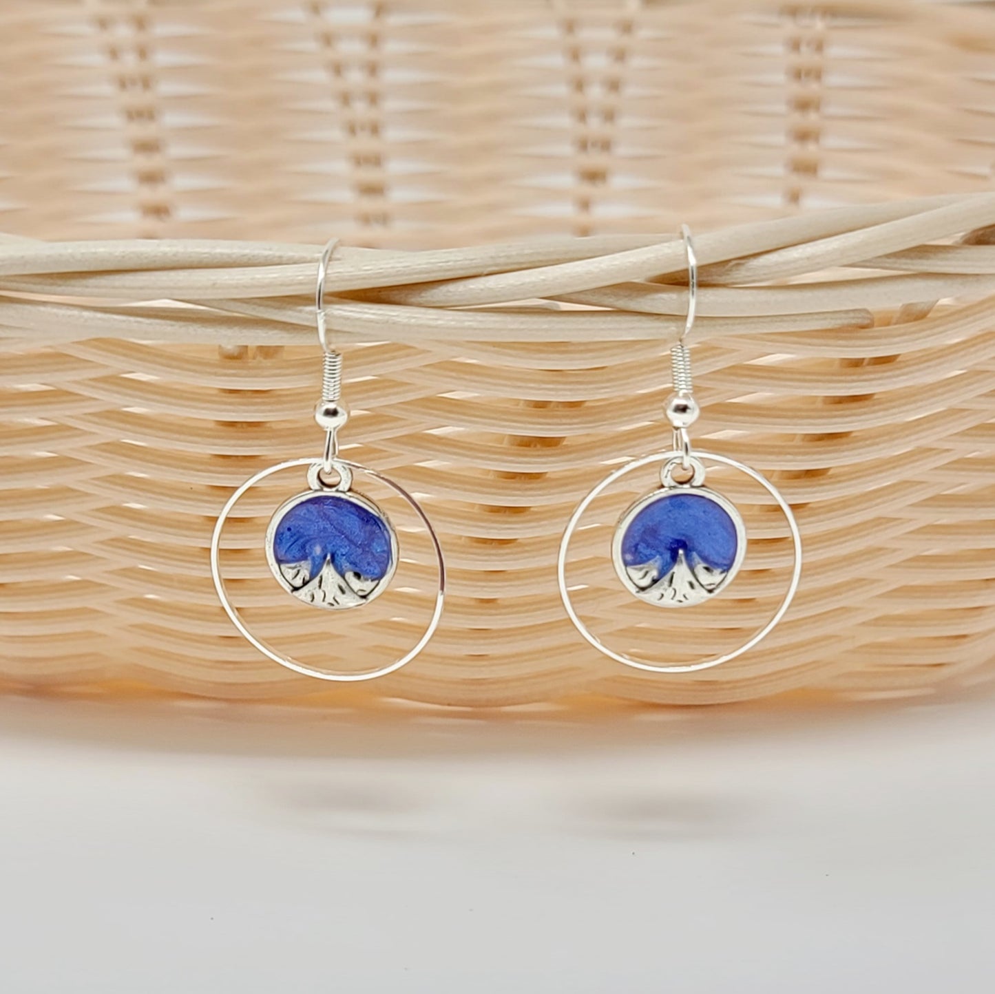 Earrings- Blue Mini Mountains