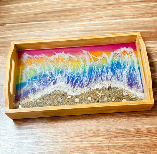 Bamboo and Resin Tray