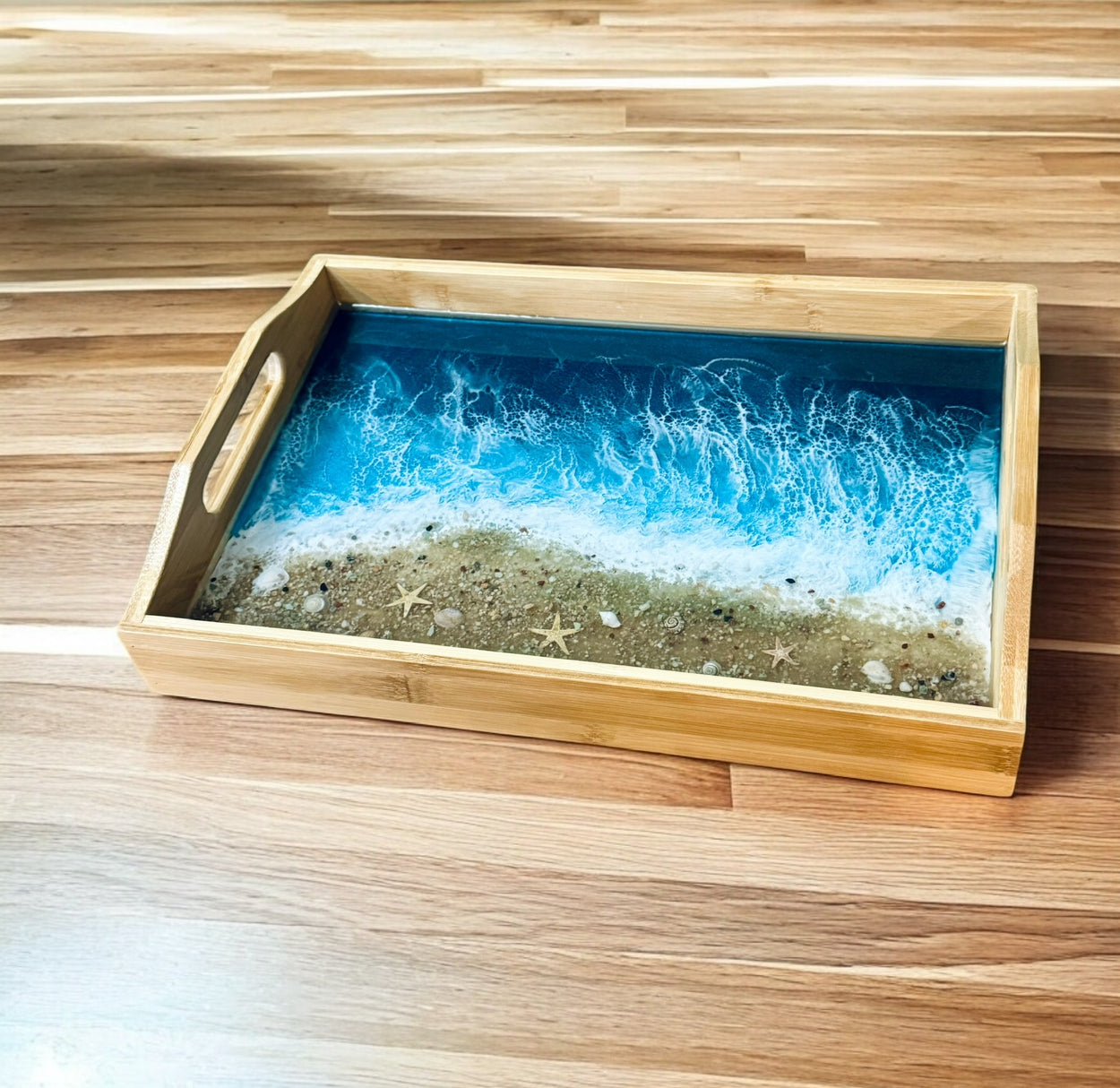 Bamboo and Resin Tray