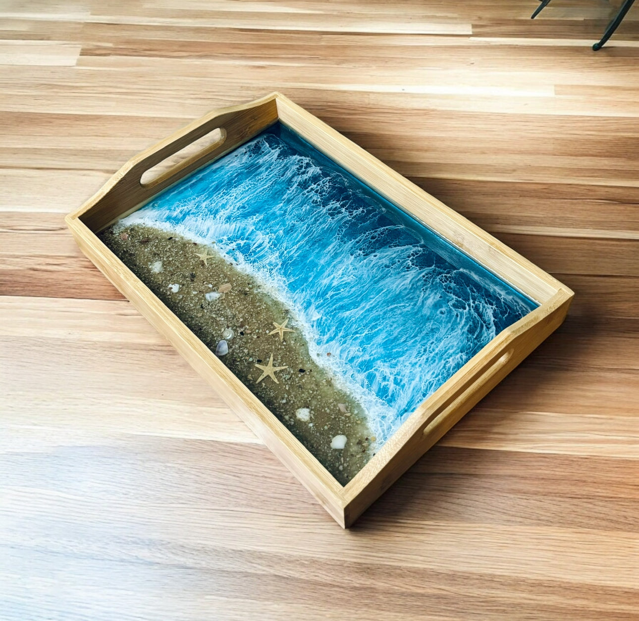 Bamboo and Resin Tray