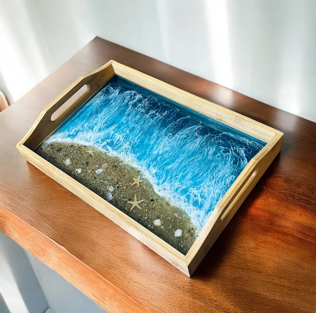 Bamboo and Resin Tray