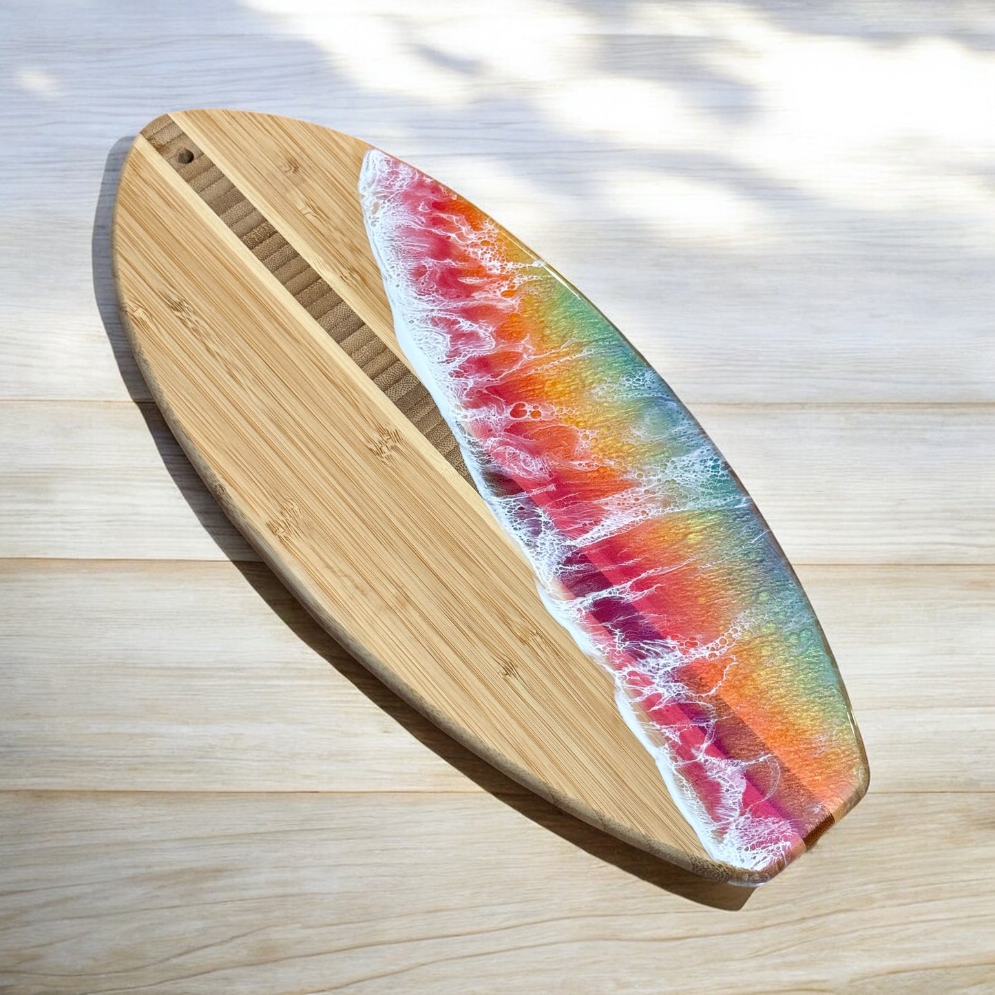 Mini Surfboard Charcuterie Board