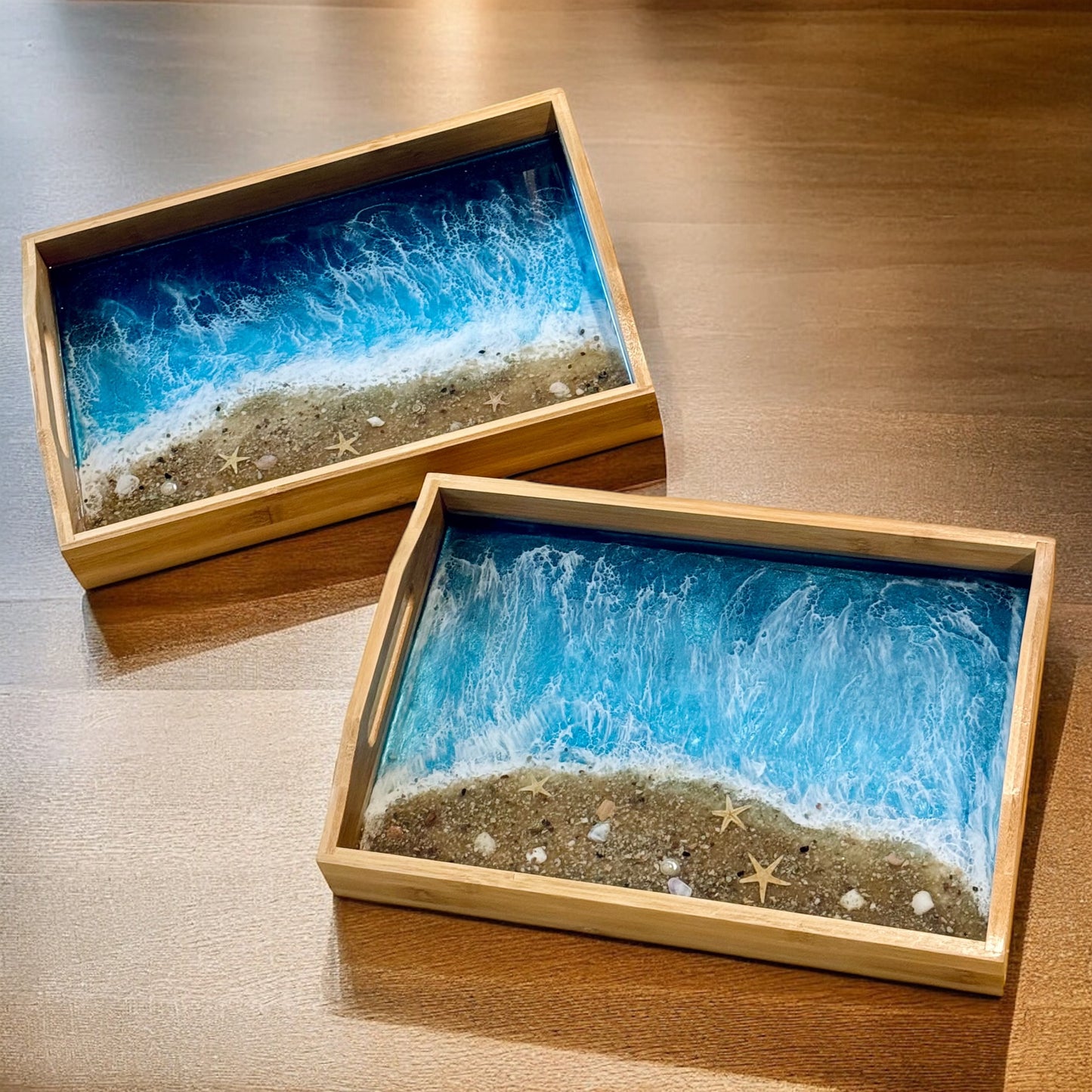 Bamboo and Resin Tray