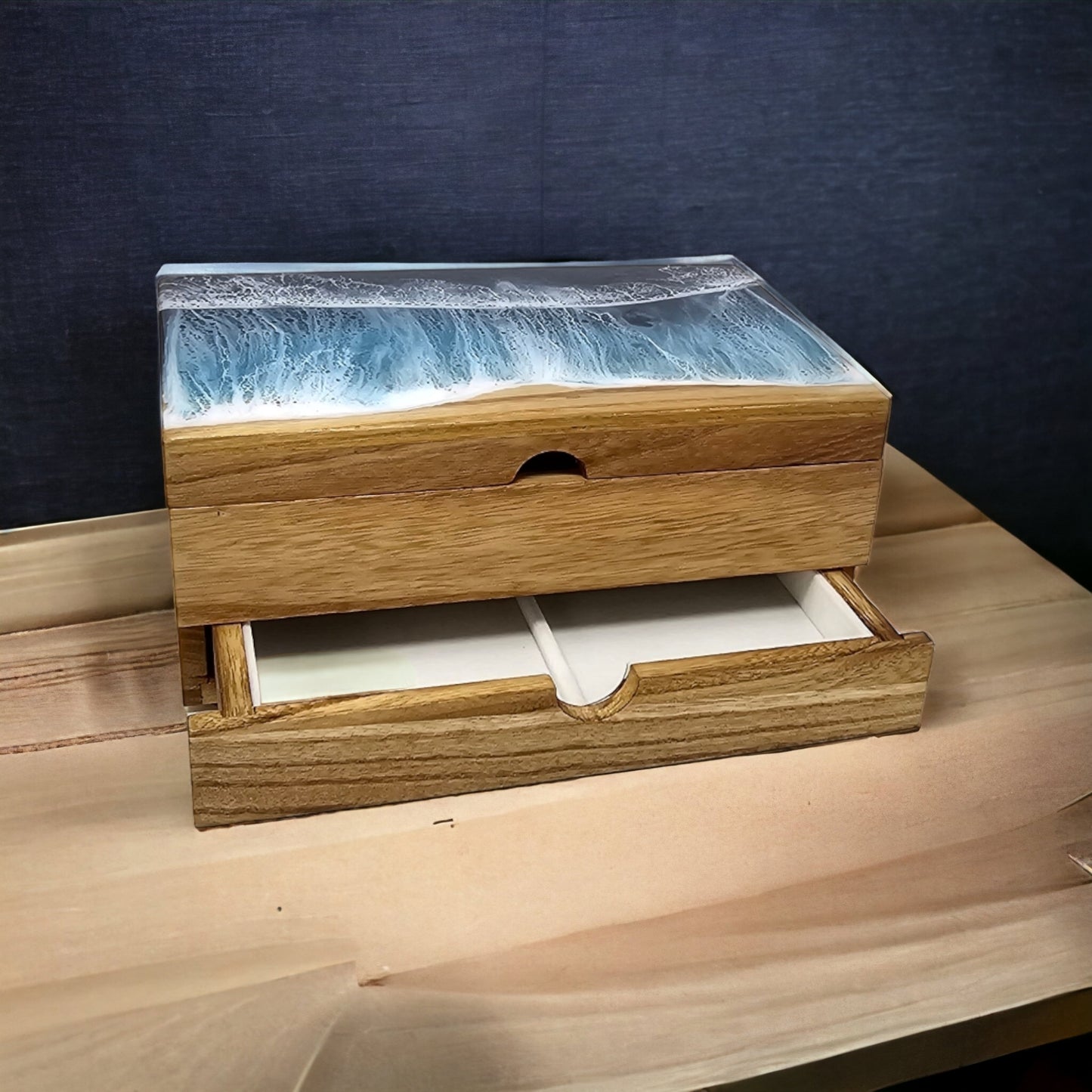 Double Wave Jewelry Box