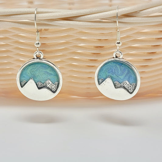 Earrings- Northern Lights Mountains