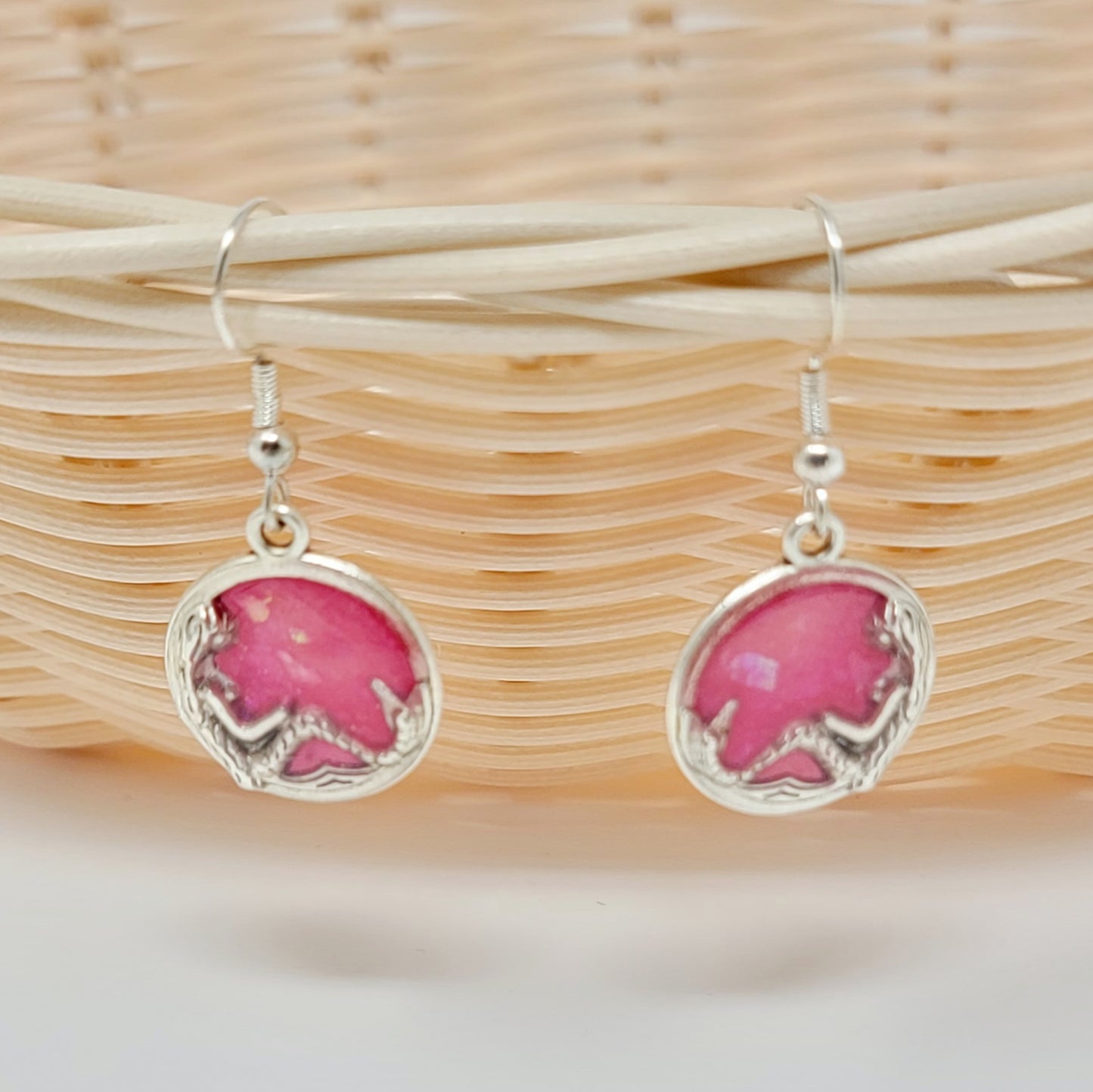 Earrings- Pink Mermaids
