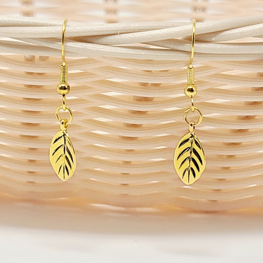 Earrings- Gold Leaves