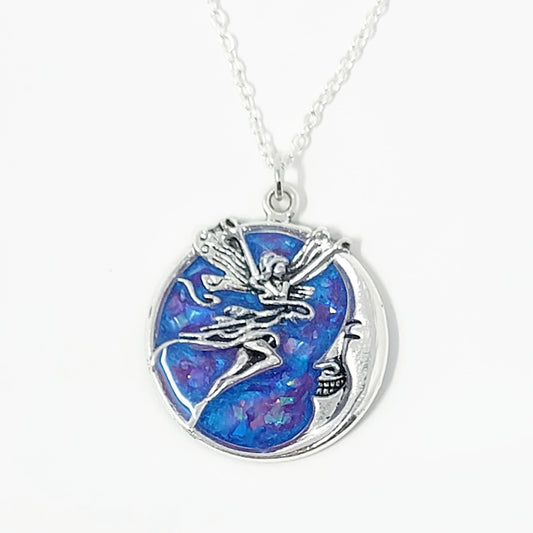 Blue Fairy Moon Pendant