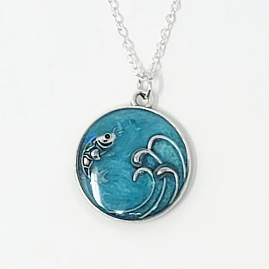 Aqua Fish Pendant