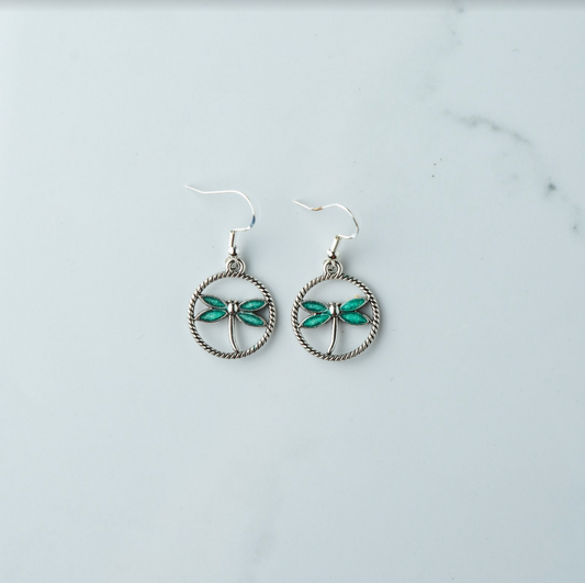 Earrings- Dragonfly